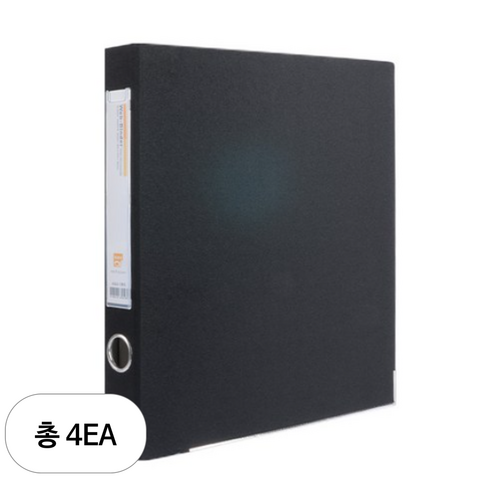 알파 웹D링 바인더 A4 3공 3cm AB948-7, 흑색, 4개