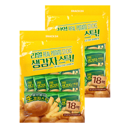 스낵24 리얼생감자스틱 포테이토스낵 대용량 과자