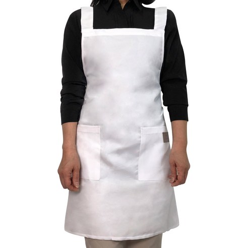 온코지 생활방수 멜빵 앞치마 3개, 화이트
