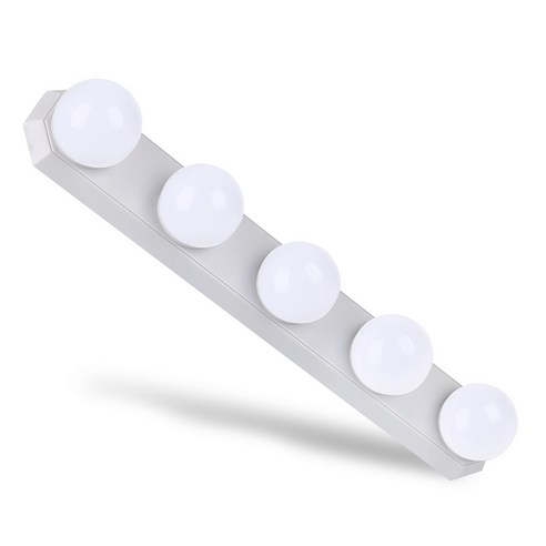 LED 거울 조명 5구, (삼색변환) 주광색+백색+전구색