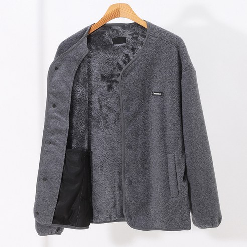 후앙스 후리스 버튼 가디건 남녀공용 플리스 자켓