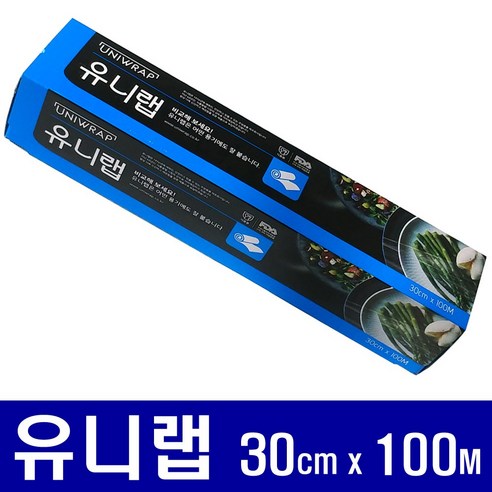 유니랩 가정용 30cm*100M 식품보관용랩 주방용랩, 10개 더푸드랩