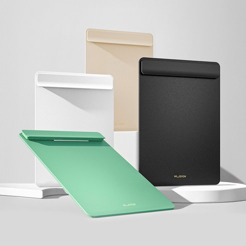 와이드 집게 고정 A4 클립보드 4color, 1개, 블랙