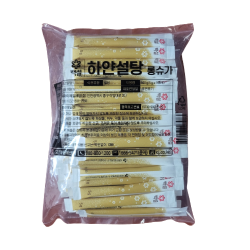 백설 커피설탕 개별포장 스틱롱슈가, 500g, 7개