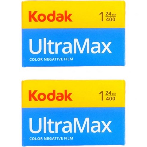 코닥 Ultramax 400 컬러 네거티브 필름 SO 35mm 24노출 2팩 2개 품목