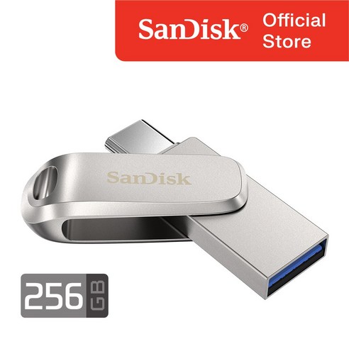 샌디스크 정품 울트라 듀얼 드라이브 럭스 SDDDC4 USB OTG, 256GB