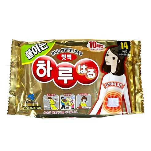 고바야시 붙이는 하루 핫팩 10매입, 5개