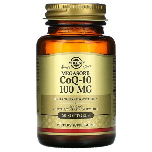 솔가 메가솔브 CoQ10 코큐텐 코엔자임 Q10 100mg, 4개, 30정