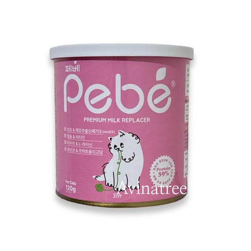  페베 프리미엄 밀크파우더 고양이 분유, 120g, 1개 