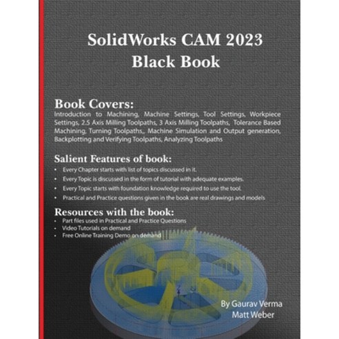 (영문도서) SolidWorks CAM 2023 Black Book Paperback, Cadcamcae Works, English, 9781774590911