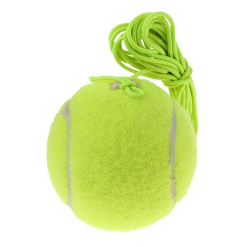 테니스 조련사를 위한 끈을 가진 튼튼한 탄력 있는 테니스 공 - 녹색, 고무