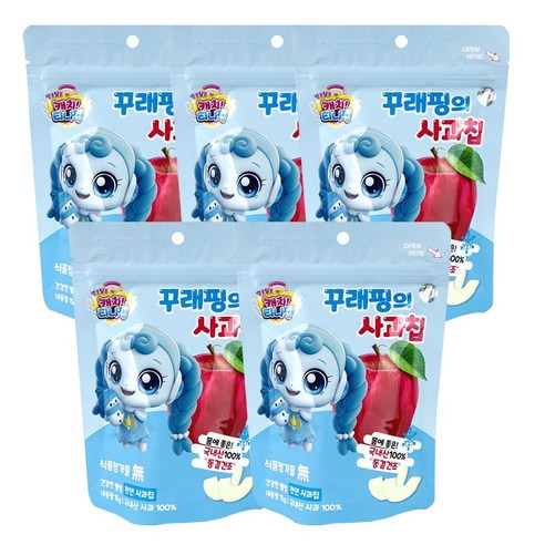 알쏭달쏭 캐치티니핑 동결건조 과일칩, 15g, 5개