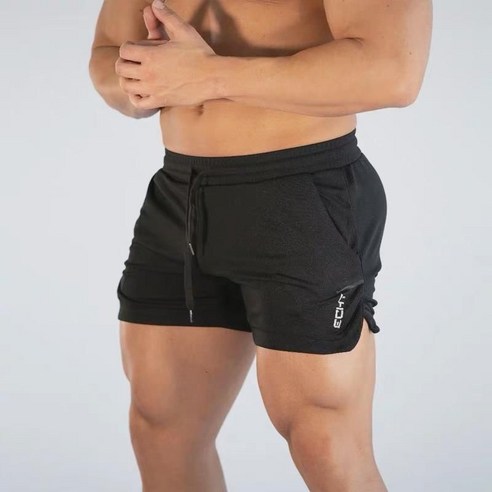 피트 팬츠 남 근력 트레이닝 반바지 러닝 농구 복싱 속건 고 투인원 이중 삼부 팬츠