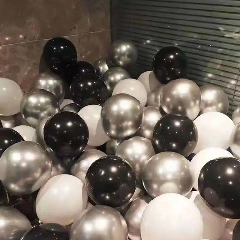 다다랜드 파티풍선, 블랙실버화이트