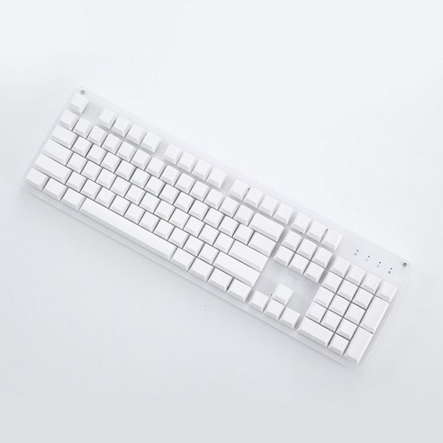 나만의 개성을 담은 퓨어화이트 무각 키캡으로 키보드를 새롭게 디자인하세요.