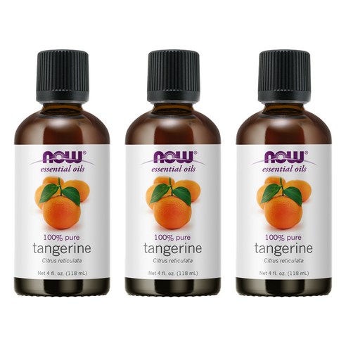 나우푸드 에센셜 오일 자몽, 100% Pure Certified Tangerine, 3개