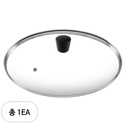 오슬로 넘침방지 강화유리 뚜껑, 26cm, 1개