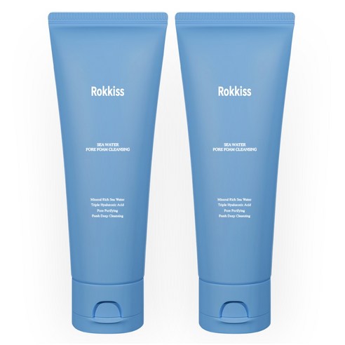 록키스 씨 워터 모공 폼클렌징, 120ml, 2개