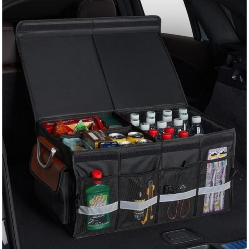 깔끔하고 정리된 트렁크 공간을 위한 대용량, 접이식, 내구성 있는 트렁크 정리함