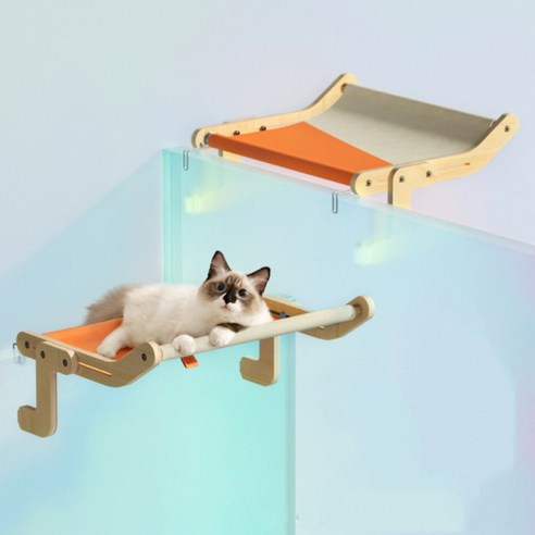 카무라라 고양이 창문 창틀 해먹