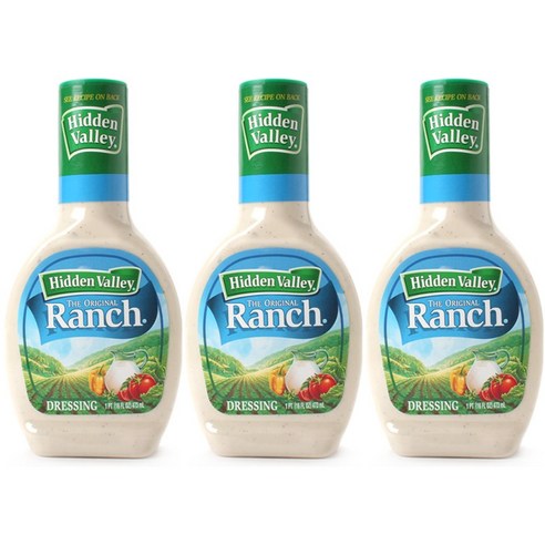 히든밸리 디 오리지널 랜치 드레싱, 473ml, 3개