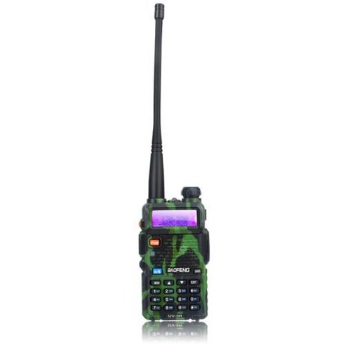 Baofeng UV-5R 듀얼 밴드 워키토키 VHF 136-174MHz UHF 400-520MHz 128Ch 5W FM 헤드셋 포함 휴대용 양방향 라디오, 없음, 3) 색상 Camoflage - American