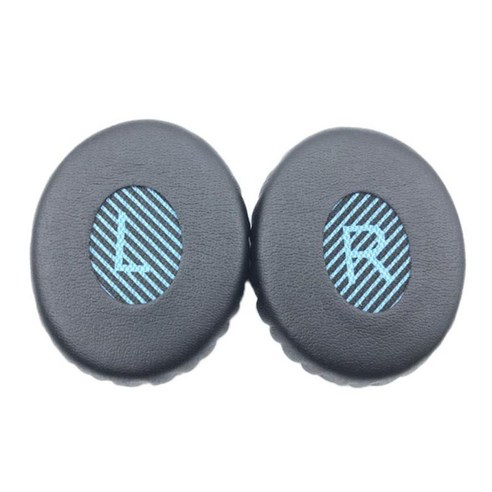 소음 차단 기능이있는 2Pcs 교체 헤드폰 이어 패드 쿠션, 70x55x20mm, 블루, 스폰지
