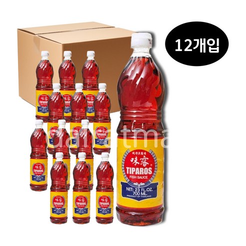 TIPAROS 티파로스 태국 피쉬소스 700ML, 12개