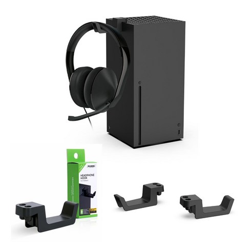 XBOX Series X 헤드셋+컨트롤러 거치대 고리 후크-블랙, XBOX SX 헤드셋+컨트롤러 거치대 고리 후크-블랙