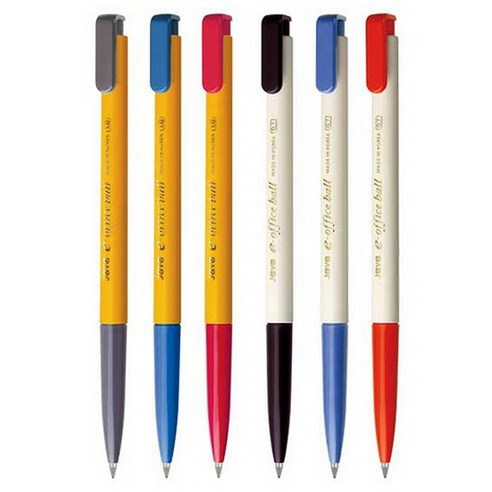 자바펜 e 오피스 볼펜 0.7mm, 블랙, 36개