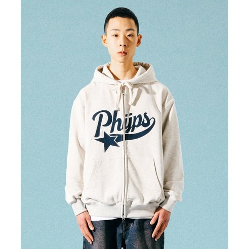 PHYSICAL EDUCATION DEPARTMENT PHYPS® STAR TAIL HOODIE ZIP UP OATMEAL