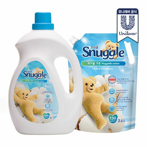 스너글 초고농축 섬유유연제 4L + 2.6L (옵션선택), 허거블선샤인 4L+2.6L