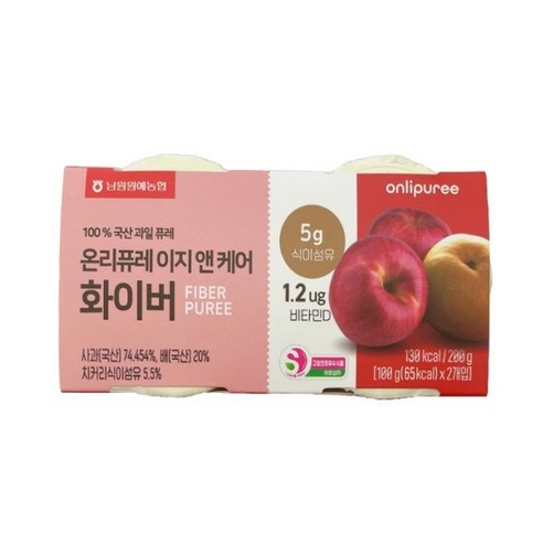 [KT알파쇼핑]온리퓨레 이지 앤 케어 화이버 (100g*2ea) x 5박스, 5개, 200g