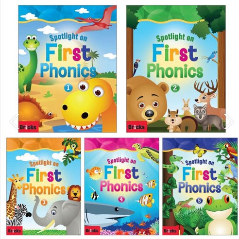 Spotlight on First Phonics (스팟라이트 온 퍼스트 파닉스) 1 2 3 4 5 (Student Book+Story book+QR), 2  First Phonics SB+워크북(QR) 세이파닉스 Best Top5