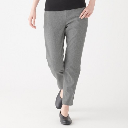 무인양품 MUJI 여성 스트레치 기모 이지 테이퍼드 팬츠 W9AE241