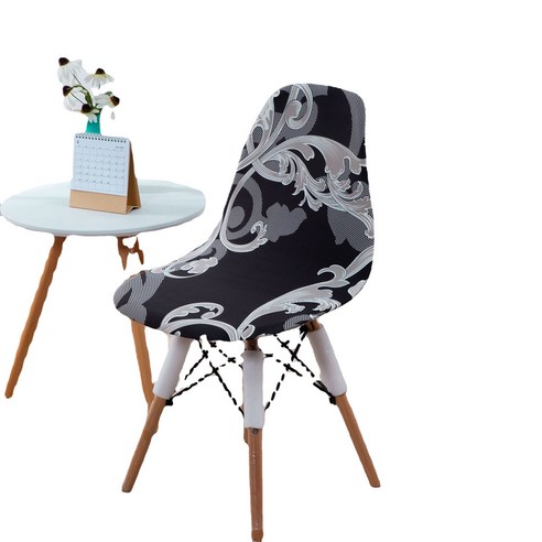 Elastic 의자 커버 Eames 의자 커버 북유럽 쉘 의자 커버 간단한 현대 식당 의자 커버, 로얄 스타일, 伊姆斯椅套常规款