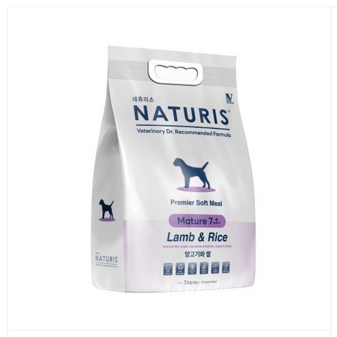네츄리스 머츄어 7플러스 슈퍼프리미엄 소프트사료, 양, 3kg, 1개