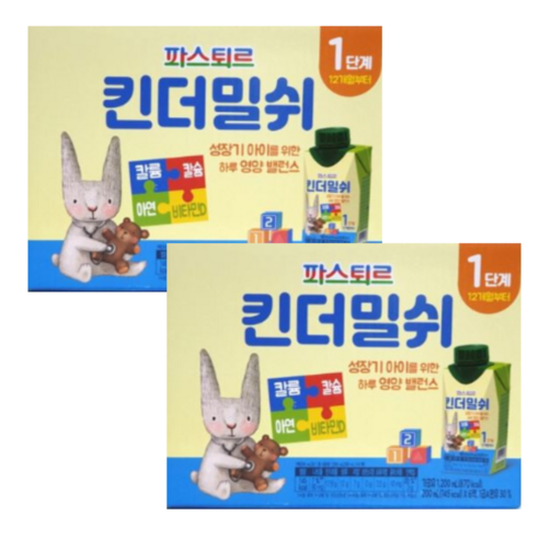 파스퇴르 킨더밀쉬 액상분유 1단계 200ml 2.4L 섬네일