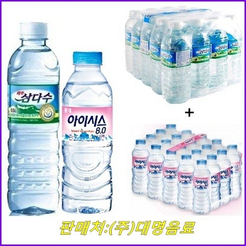 제주삼다수 500ml + 아이시스생수 300ml, 38개