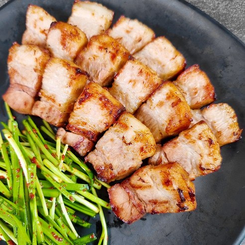 천지푸드 통 에어프라이어 캠핑 바베큐 초벌 삼겹살 500g, 1개 돼지통훈제