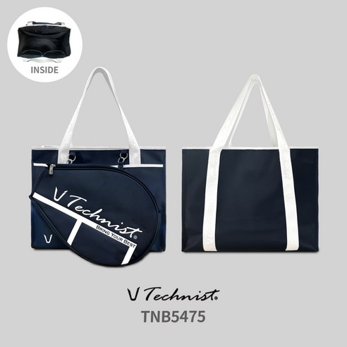 테크니스트 파우치 TNB5475 BLACK 24 Technist NEW SHOPPER BAG 가방 오남스포츠, 1개 배드민턴가방