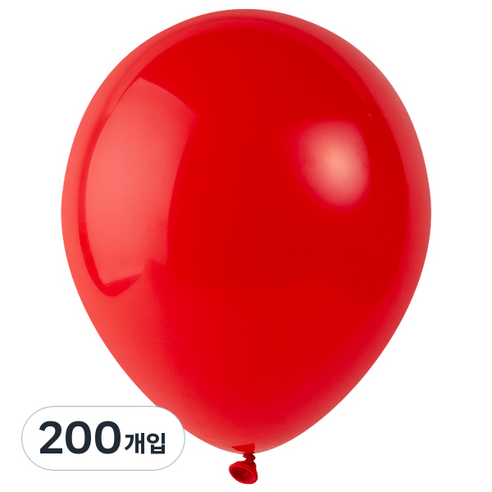 파티팡 풍선 라운드 30cm, 레드, 200개입