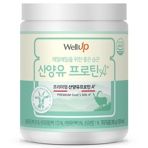 로엘 웰업 프리미엄 산양유 초유단백질 프로틴 A+, 1개 리얼산양유