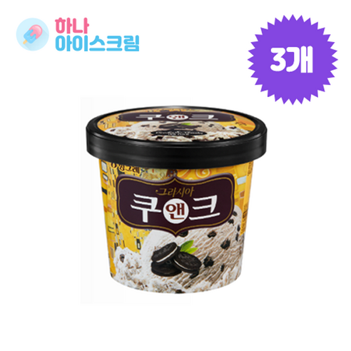 빙그레 투게더 쿠앤크홈 3개 아이스크림