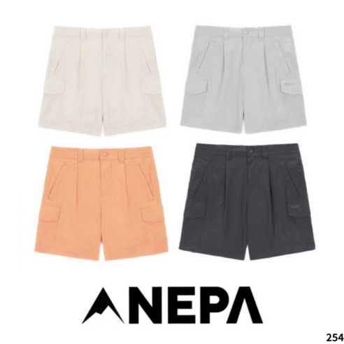 [백화점 매장판] 네파 NEPA 컴포트 공용 반바지 기능성 카고 포켓 남성 여성 남여공용 등산 아웃도어 등산바지 데일리 숏팬츠