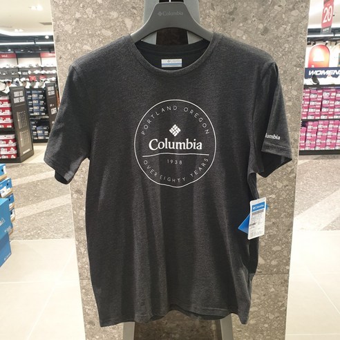 컬럼비아 남성 면혼방 라운드 티셔츠/CZ2AE0733