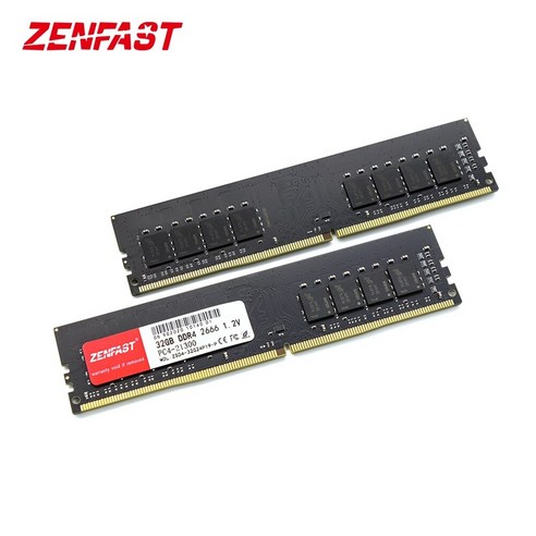 [해외]ZENFAST RAM 데스크탑 메모리 DDR4 32G 2133MHz 2400MHz 2666Mhz 288pin 1.2V 고성능 컴퓨터 양질의 칩 원본, 협력사, DDR4 32G 2133