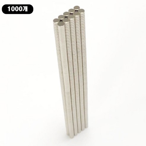 ND 지름 3mm x 두께 1mm 네오디움 원형자석 [제이스샷], D3*1T, 1000개