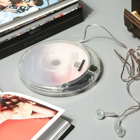 투명 CD플레이어 클리어 휴대용 감성 충전식 씨디피, 단일 CD 워크맨 투명 모델 투명 CD플레이어 클리어 휴대용 감성 충전식 씨디피, 단일 CD 워크맨 투명 모델