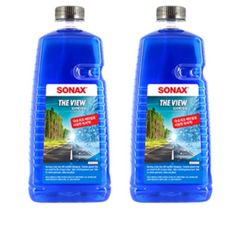 소낙스 더 뷰 에탄올 워셔액, 1.5L, 2개
